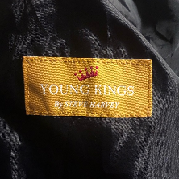 LAST CHANCE! YOUNG KINGS By Steve Harvey Pinstripe Suit Jacket/Coat - Picture 13 of 16